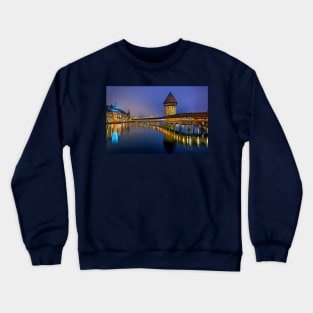 One misty night in Lucerne Crewneck Sweatshirt